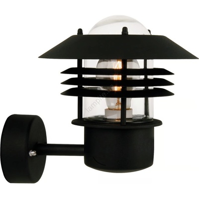 Nordlux - Външно стенно осветително тяло VEJERS 1xE27/60W/230V IP54 черно (NX0717)