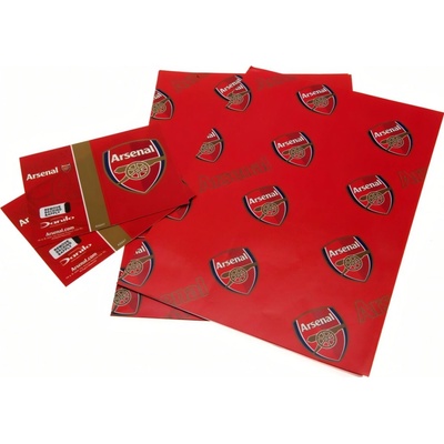 Dárkový balící papír Arsenal FC, 70x50 cm, 2ks