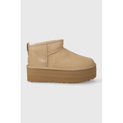 Ugg Велурени апрески UGG Classic Ultra Mini Platform в бежово 1135092 (1135092.SAN)