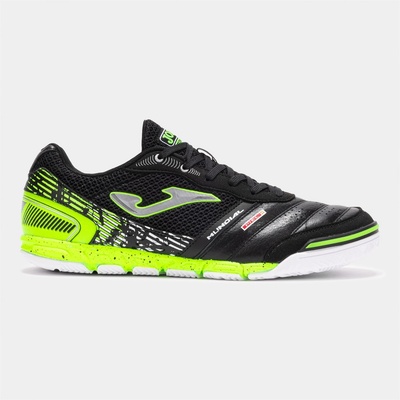 Joma Футболни обувки Joma Mundial Leather Indoor Football Trainers - Black/Yellow
