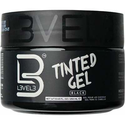 L3VEL3 Tinted Gel čierny gél na vlasy 250 ml