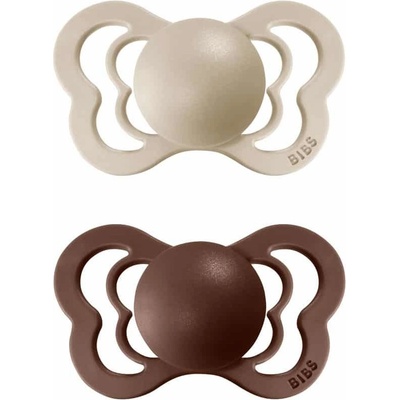 Bibs Couture anatomické cumlíky kaučuk 2ks Vanilla / Mocha