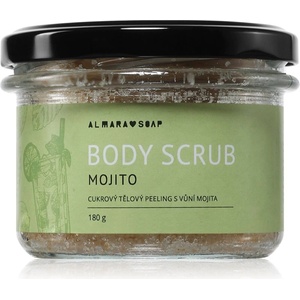 Almara Soap Body Scrub захарен скраб за тяло против целулит с аромат Mojito 180 гр
