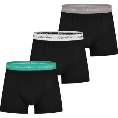 Calvin Klein Боксерки Calvin Klein Cotton Stretch Boxer Shorts - Blk/Aqua/GrnGU4