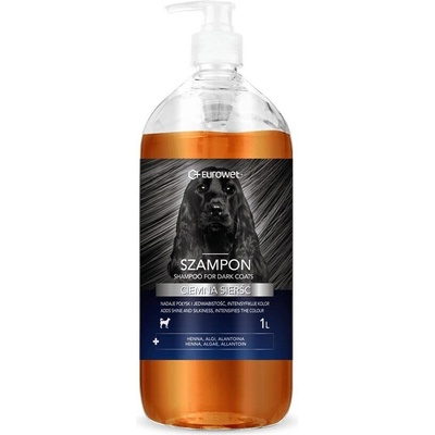 Eurowet Dark coat šampón pre psov 1 l