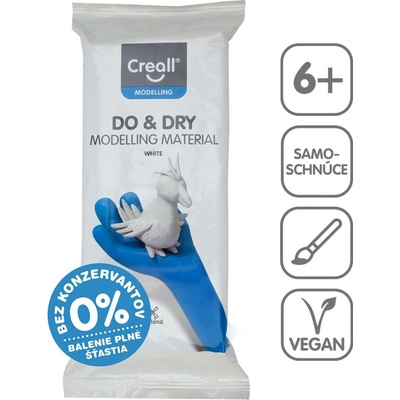 Creall Samotvrdnoucí modelovací hmota DO&DRY 500g bílá