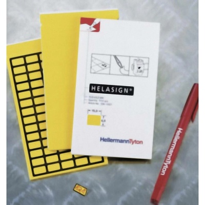 HellermannTyton 598-92527 TAG125FB-270-YE kabelové značení Helasign 38 x 11 mm Barva aktivního pole: žlutá počet štítků: