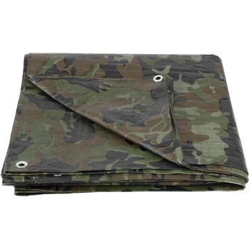 Tarpaulin plachta Khaki 2x4 m, 80 g/m, zakrývacia, oliva/kamufláž