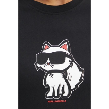 Karl Lagerfeld Памучна тениска Karl Lagerfeld IKON SKETCH (A1W17128)
