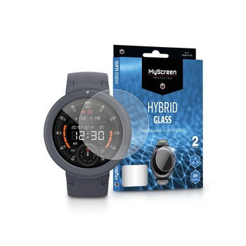 MyScreen Protector Xiaomi Huami Amazfit Verge Lite гъвкав стъклен протектор за екран - MyScreen Protector Hybrid Glass - 2 бр. /оп. - прозрачен (LA-1883) (LA-1883)
