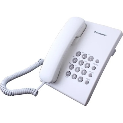 Panasonic Стационарен телефон Panasonic KX-TS500, 1 линия, бял