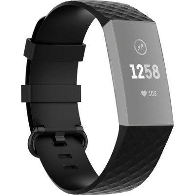 VSECHNONAMOBIL CUBE Řemínek Fitbit Charge 4 / Fitbit Charge 3 černý 38505