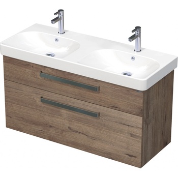 Intedoor Sonata Skříňka s dvojumyvadlem Smyle Square 120 cm - závěsná, IN-200-120 D370