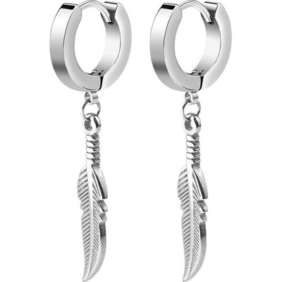 Steel Edge náušnice z chirurgickej ocele krúžky WJHE109 Steel