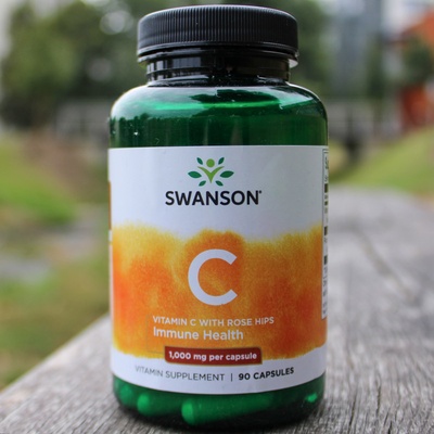 Swanson Vitamín C 1000 mg s šípkem 90 kapsúl