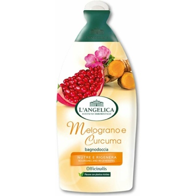 L'Angelica Officinalis Melograno e Curcuma sprchový gel koupelová pěna granátové jablko a kurkuma 500 ml