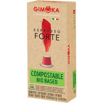 Gimoka kapsule nespresso kompostovateľné forte 10 ks