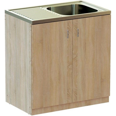 UH Kuchyňská skříňka Sonoma s dřezem 84 x 80 x 50 cm – Zboží Dáma