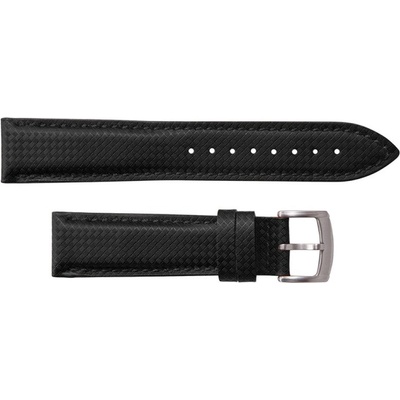 Хибридна каишка от каучук и кожа 20 мм, черна, rmn-rwb139-20pl-1a (rmn-rwb139-20pl-1a)