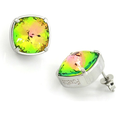 Foxette náušnice s krystalem Čirá JF_0384+