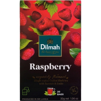 Dilmah Černý čaj Malina 20 x 1,5 g