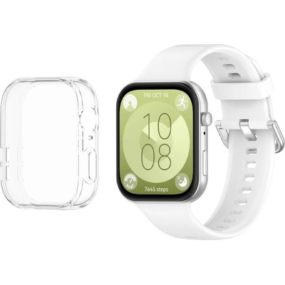 VSETKONAMOBIL 78735 VSETKONAMOBIL COVER SET Remienok + obal na hodinky Huawei Watch Fit 3 biely
