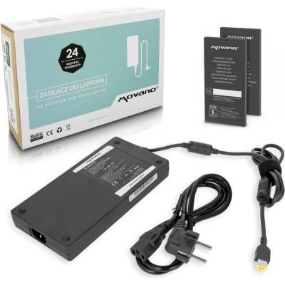 Movano Зарядно за лаптопи Lenovo, 300W / 20V / 15A / правоъгълен конектор (ZZ/LEN2015Y)