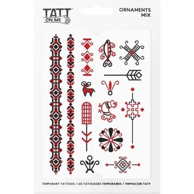 TATTonMe Водоустойчиви временни татуировки Народни мотиви микс (TMOrnaments)