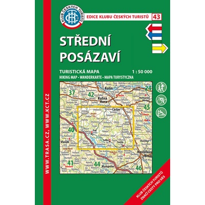 Střední Posázaví 1:50 000 turistická mapa