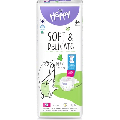 Bella Happy Soft & Delicate 4 8-14 kg 44 ks