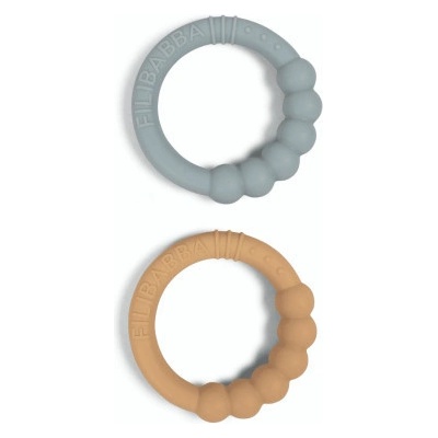 Filibabba dvojbalenie silikon hryzátek Silt Green