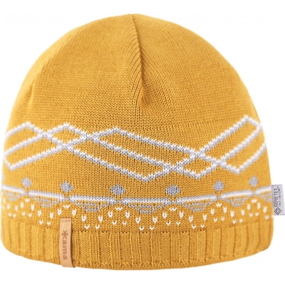Kama pletená merino čepice AW60 žlutá