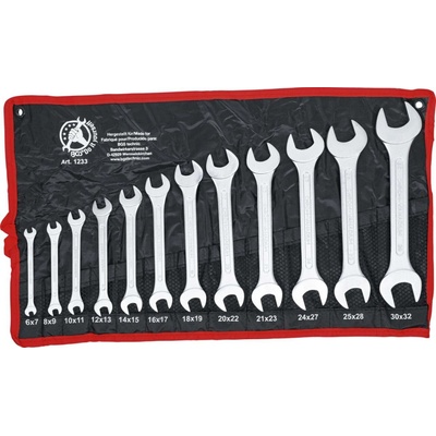 BGS technic Sada oboustranných plochých klíčů 6 x 7 - 30 x 32 mm 12dílná BGS 1233