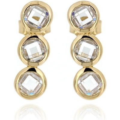 Zlatnictví U Kostela zlaté kamínkové náušnice na puzetu 586