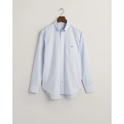 Gant Regular Fit Gingham Poplin Shirt - Blue 455