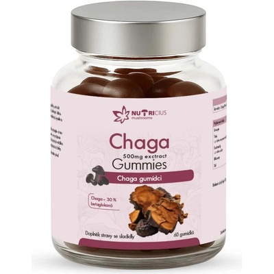 Nutricius Chaga 500 mg gummies 60 ks