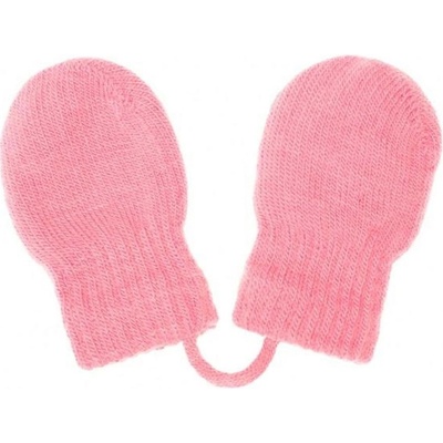 New Baby Detské zimné rukavičky svetlo Ružová