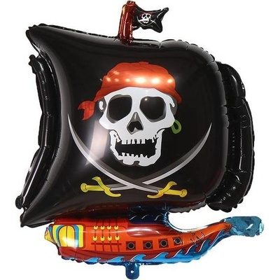 Cakesicq Fóliový balónek pirátská loď 67x53cm