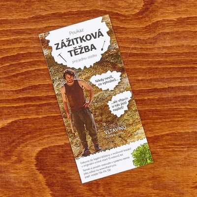 My Moldavite Dárkový poukaz - zážitková těžba - pro jednu osobu