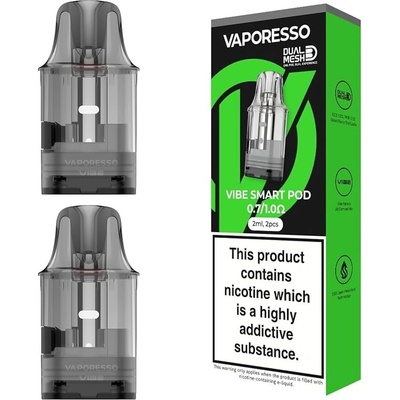 Vaporesso Vibe Dual V2 cartridge 0,7 / 1,0 ohm 2-PACK