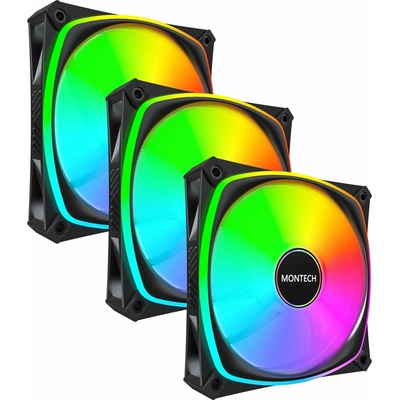 Montech RX120 PRO Reverse 3 in 1 Pack Black RX120 PRO 3 in 1 (B)