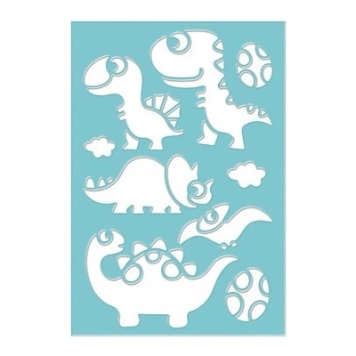 Plastová šablona 19 x 28 cm Dinosauři – Zboží Mobilmania
