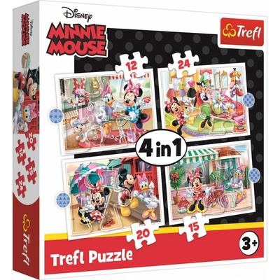 TREFL Minnie s přáteli 4v1 12,15,20,24 dielov