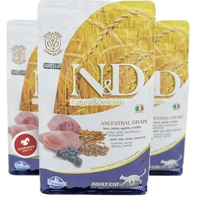 N&D Ancestral Grain Cat Adult Lamb & Blueberry 5 kg
