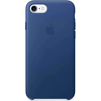 Apple iPhone Leather Case - оригинален кожен кейс (естествена кожа) за iPhone SE (2020) iPhone 8, iPhone 7 (сапфир)