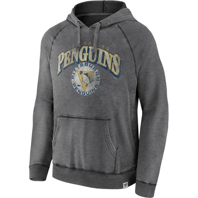 Fanatics Pánská mikina Pittsburgh Penguins Mens True Classics Washed Pullover Hoodie