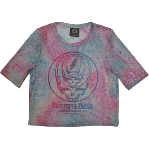 The Grateful Dead Concentric Skulls Light Blue XL Дамски Риза (GRATEMCT66LLB04)