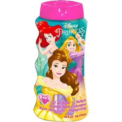 Lorenay Šampon a pěna do koupele Disney Princess Princezny 2v1 475 ml