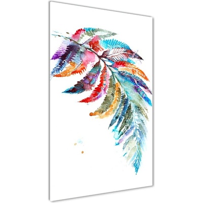 Vertikálny foto obraz sklenený Farebná papraď 50x100 cm