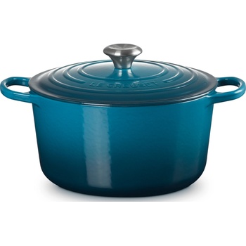 Le Creuset Тава за печене Signature дълбока 24 см цвят на море (21195266422430)